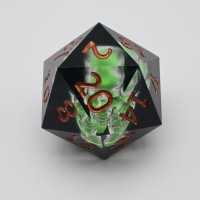 Role Playing Dice 50mm Giant Custom 20 Sided RPG Dice, Sharp Edge D20 Dice MTG Magic D20 for Magic The Gathering