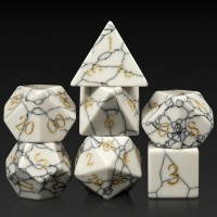 Stone Dice 16mm Stone DND Dice Set Dungeons and Dragons DND Polyhedral Stone Dice Set DND Gaming Dice