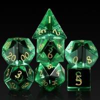 Glass Dice 16mm Glass DND Dice Set Dungeons and Dragons DND Polyhedral Glass Dice Set DND Gaming Dice