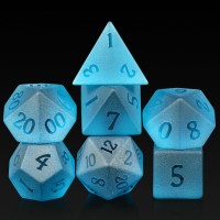 Glass Dice 16mm Glass DND Dice Set Dungeons and Dragons DND Polyhedral Glass Dice Set DND Gaming Dice