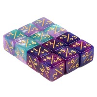 Dice Counter 16mm,Dice Counters Token Dice Loyalty Dice Marble D6 Dice Cube Compatible with MTG, CCG, Card Gaming Accessory